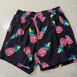 Maamgic Pink and Black Pineapple Shorts